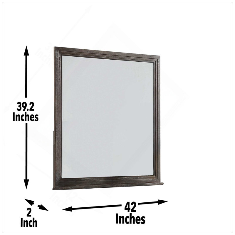 Broomfield - Commode et miroir - Brun foncé