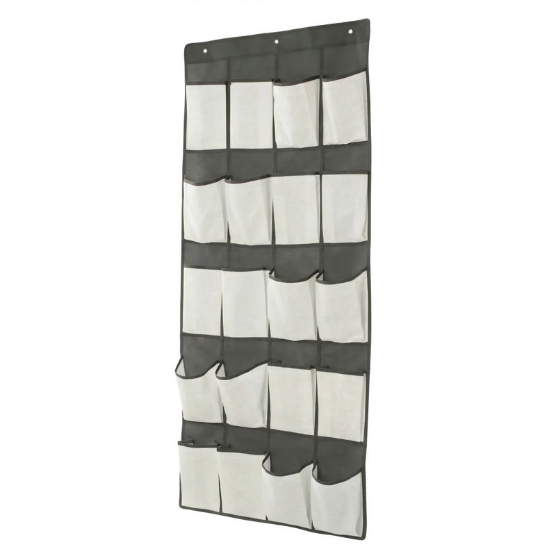 Range-chaussures suspendu en cachemire 20 poches Simplifier, Crème