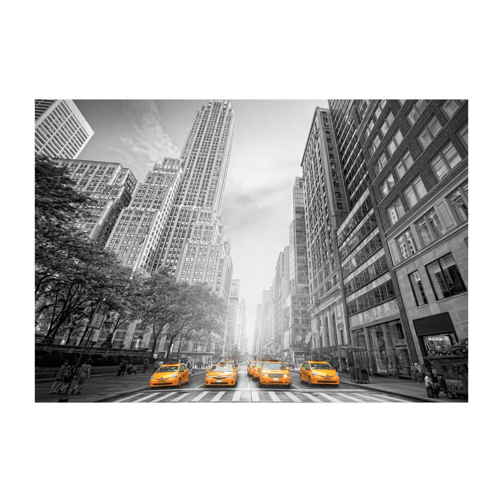 Seidenmatte Fototapete New York - Gelbe Taxis