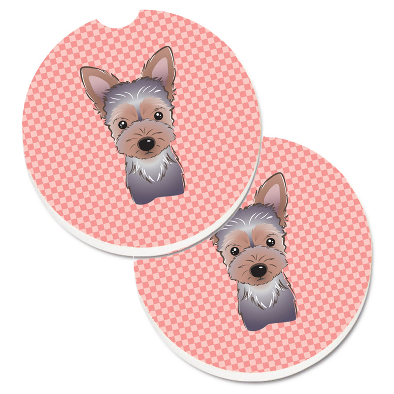 Sous-verre Retriever, Rose, Chiot Yorkie
