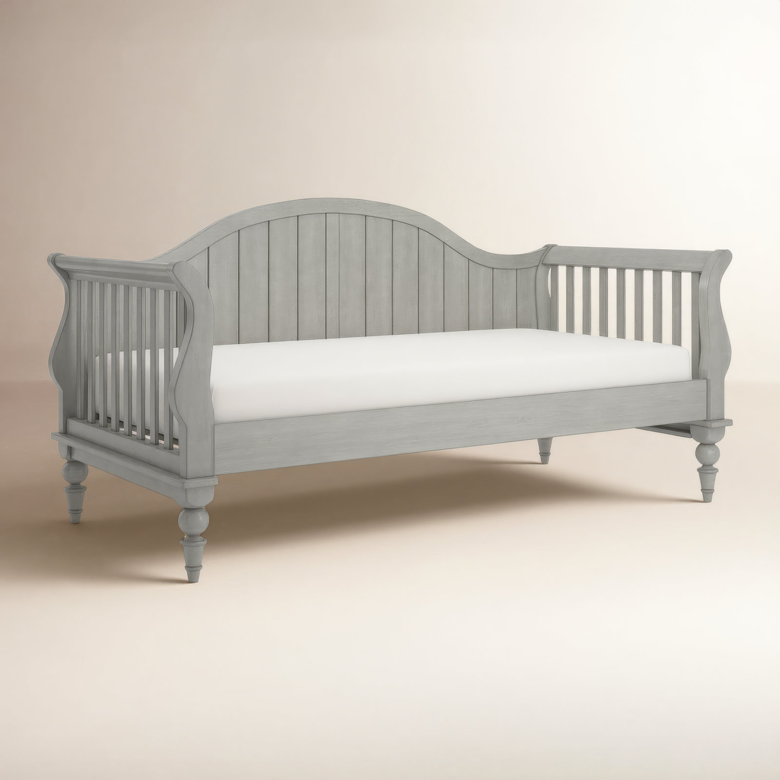 Delaria Open Side Daybed - Twin, Antique Gray
