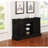 Larchmont Distressed Noir 3-Drawer Server