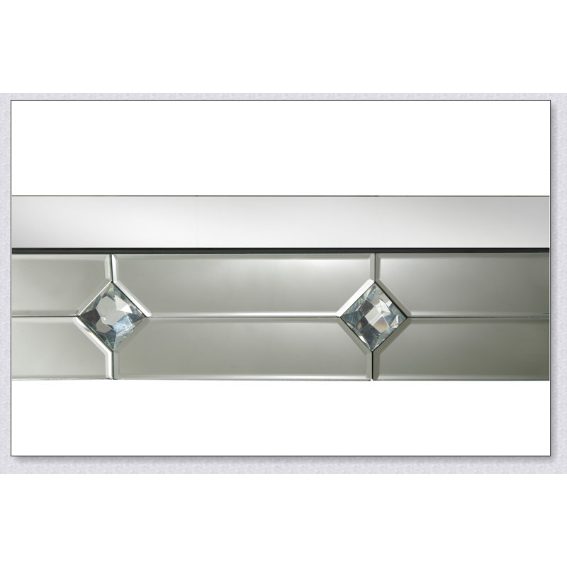 Console à miroir et faux strass Hessa (assemblée)
