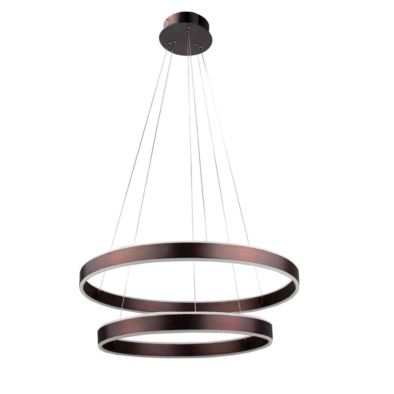 Krithik 2 - Light Coffee Brown LED Unique/Statement Pendant