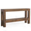 Console à 2 niveaux Farmhouse avec rangement