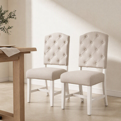 Ensemble de chaises de salle à manger Modern Modern - sièges en mousse à haute densité avec dossier capitonné pour salle à manger (ensemble de 2/4)