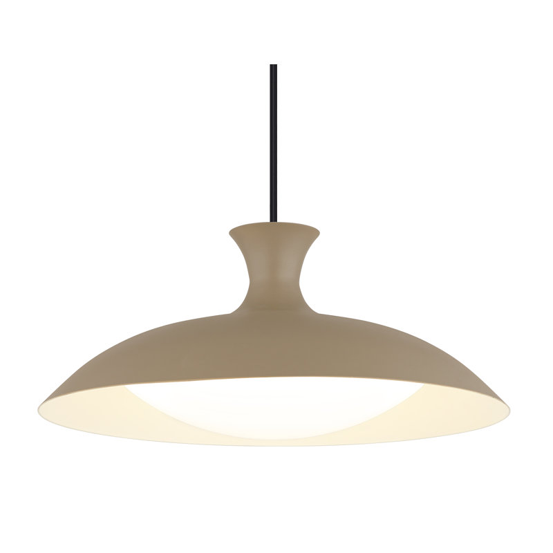 1 - Light LED Geometric Pendant, Natural