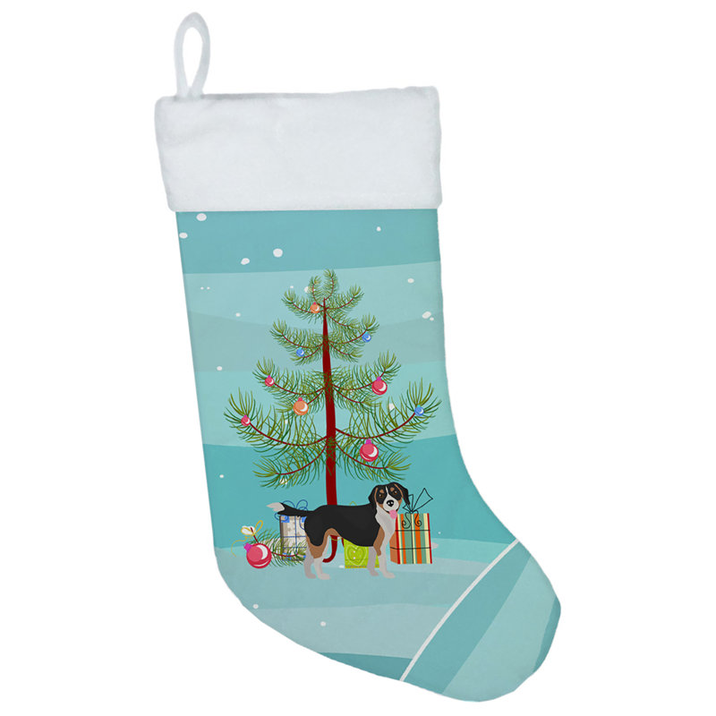 Chaussette de noël joyeux de noël, Beaglier noir