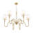 Parham Rubbed Brass 6 Light Chandelier-123222896