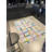 Beige-Themed Multi-Colored Geometric Square Frame Patterned Modern Decorative Rug-517272704