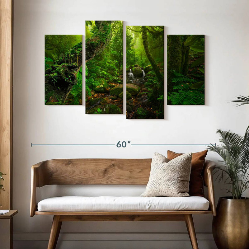 Paysage de forêt tropicale d'Alvord, H 32 po x l 52 po