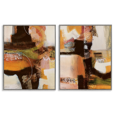 Ensemble de 2 giclées encadrées Cromatismos Contrast Neutrals, par Maurizio Piovan