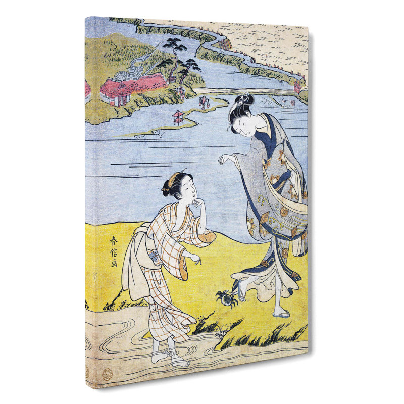 The Clinging Crab by Harunobu Suzuki - Wrapped Canvas, 50cm H x 35cm W x 3cm D