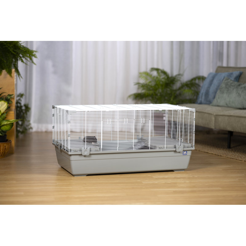 Cage pour petits animaux Drabeck, Gris