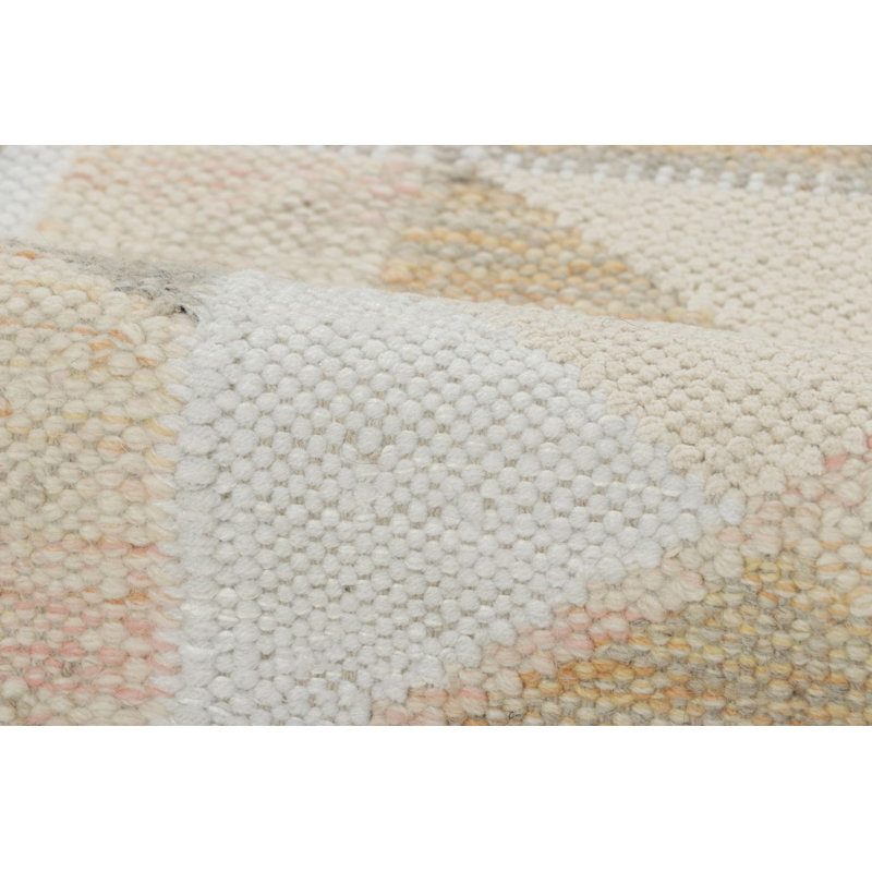 Scandinavian Wool Geometric Area Rug, Rectangle 5' x 8'