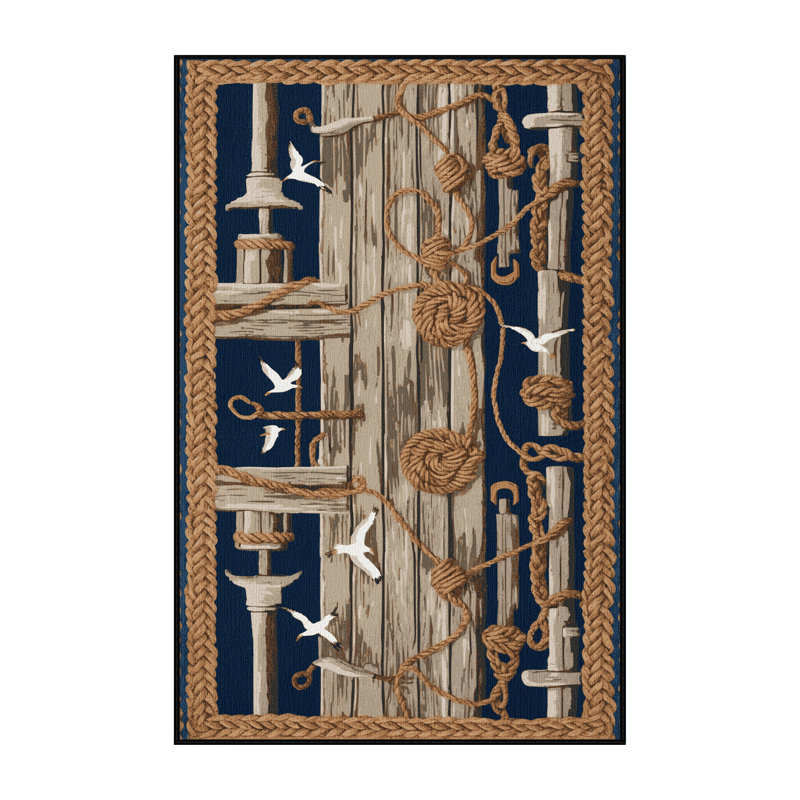  Tapis nautique lavable Pier designs, Rectangulaire 2 pi x 3 pi