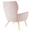 Fauteuil en velours capitonné Performance-246786304
