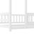 Twin Size Floor Wooden Bed With House Roof Frame, Extra-High Safety Guardrails-1047034813-1047034814
