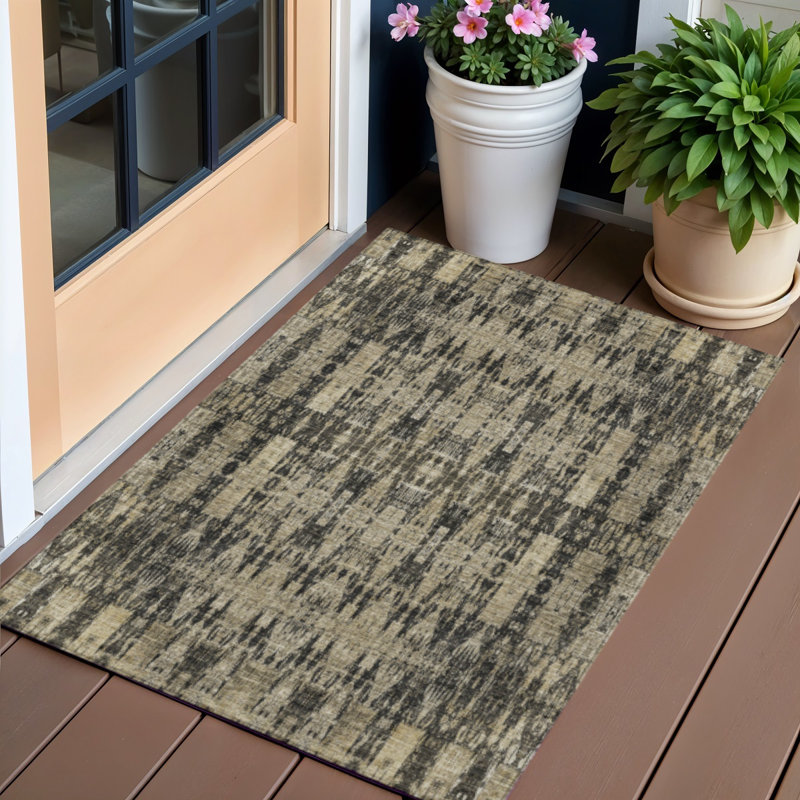 Tapis marocain intérieur et extérieur antidérapant lavable 3 pi x 5 pi