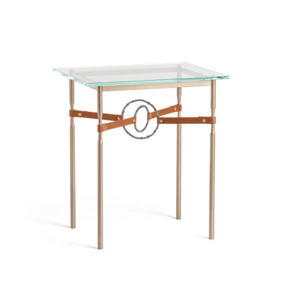 Equus Glass Top Side Table