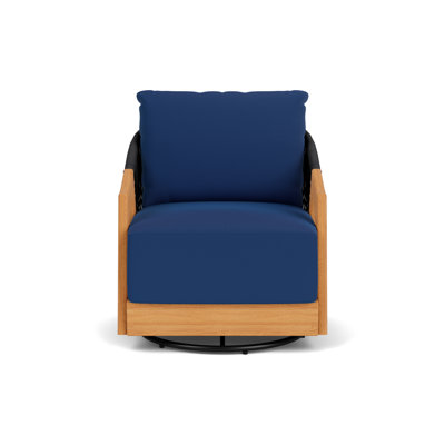 Alpine Outdoor Teak Swivel Lounge Chair