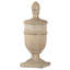 Décoration de table Chester Finial, polyrésine beige blanchie, 22 po