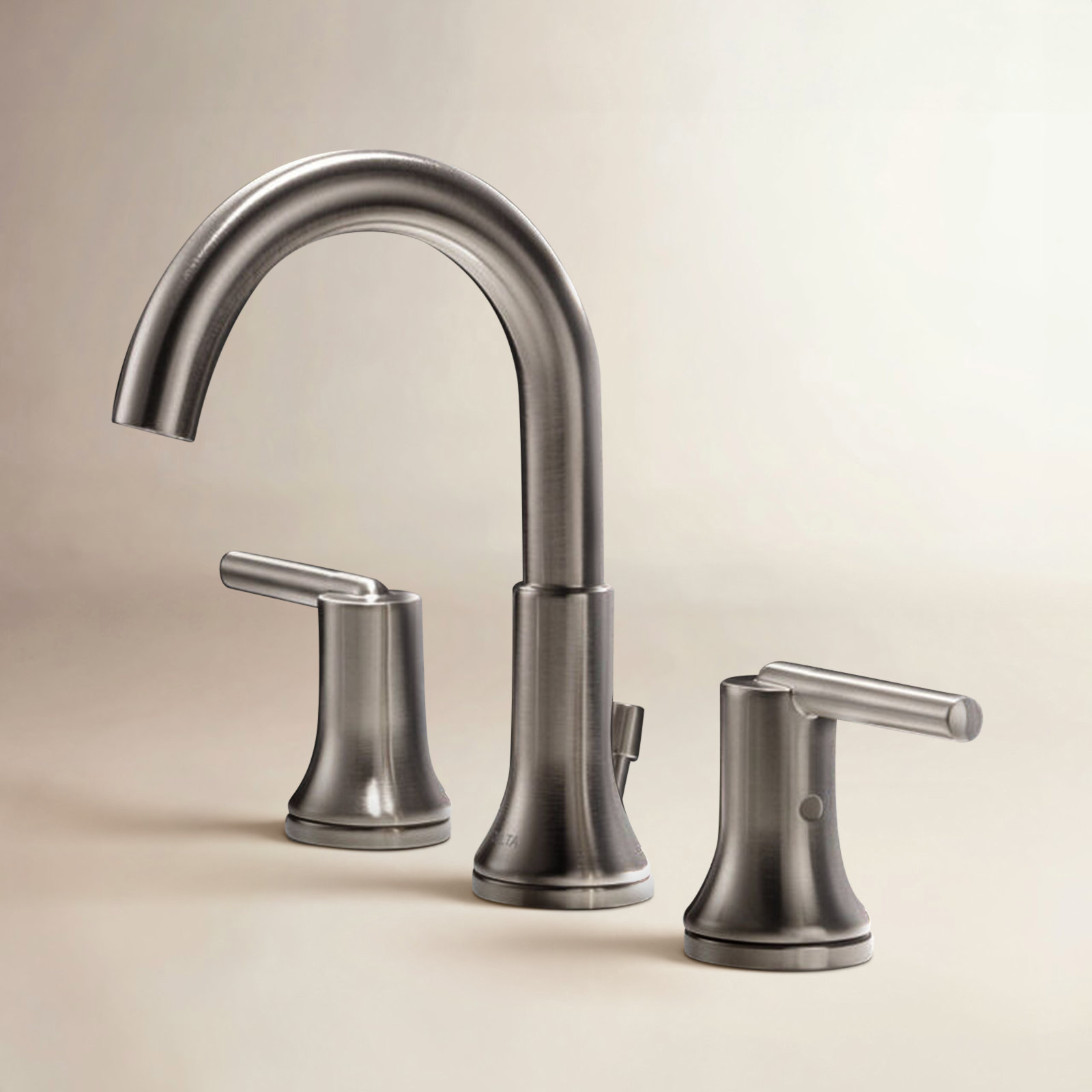 Trinsic Widespread Bathroom Faucet with Drain, Brilliance Stainless