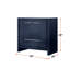 Bleu marine 36 po L 20 po x P 20 po - comptoir en quartz blanc, structure en bois massif, fermeture en douceur, égratignure et teinture, armoire intérieure, tablette ouverte avec tiroirs pour l'espace de rangement, robinet pré-percé de 36 po x 20 po