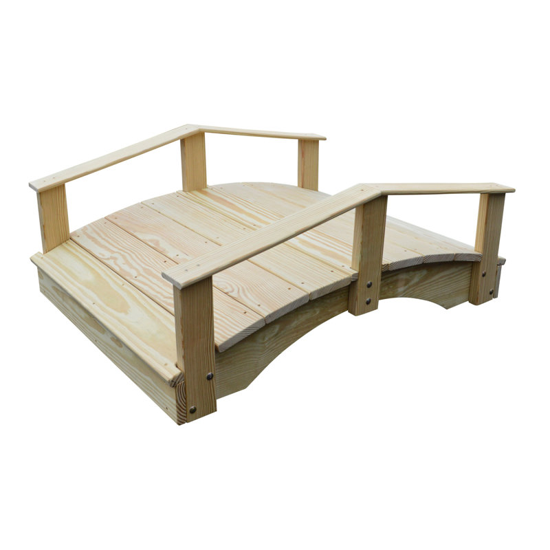 Pont de jardin, Sans finition, H 22 po x l 142 po x P 38 po