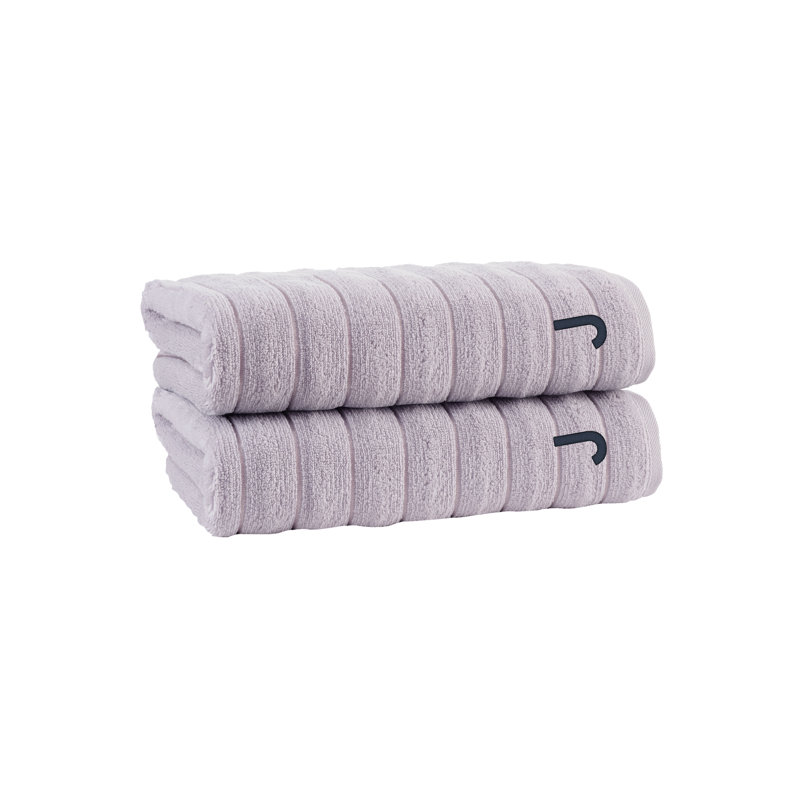 Depue 3 pcs Towel Set, J, Silver