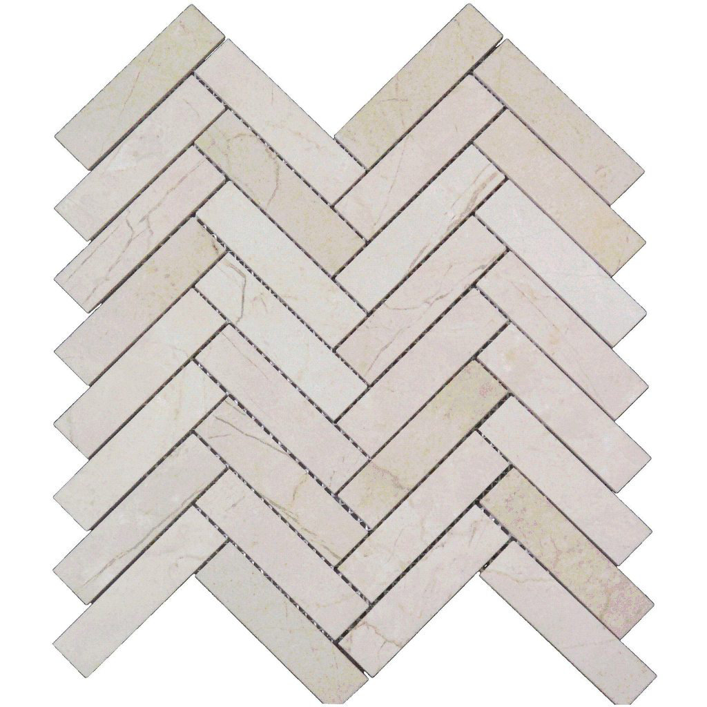 Stone &amp; Tile Shoppe, Inc. Marble Chevron Mosaic Wall &amp; Floor Tile | Wayfair