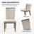 Claudio 20''W Transitional Upholstered High Back Dining Chair with Upholstered Back