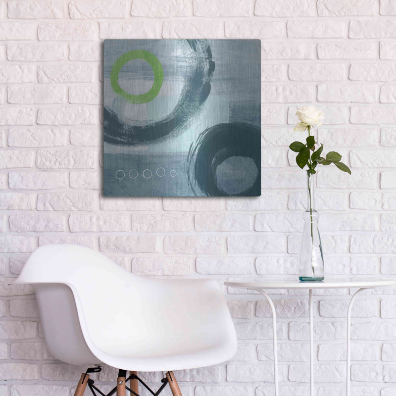 «Blue Circles I» par Linda Woods