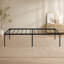 Structure de lit simple, structure de lit en métal robuste, assemblage rapide et facile, pas de bruit, Blacktwin-750324558-750324559