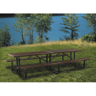 Tycho Extra Heavy-Duty Shelter Metal Picnic Table