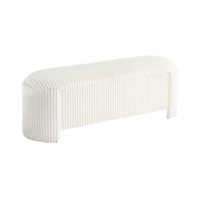 Watford Corduroy Bench With Hidden Storage Compartment