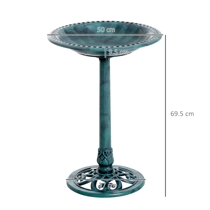 Kugler Polypropylene Pedestal Birdbath