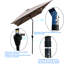 Parasol de patio 6 x 9 pi pour l'extérieur, eau, inclinaison à bouton-poussoir pour le jardin, parasol rectangulaire pour l'extérieur de la piscine, cour arrière ventilée-131379663