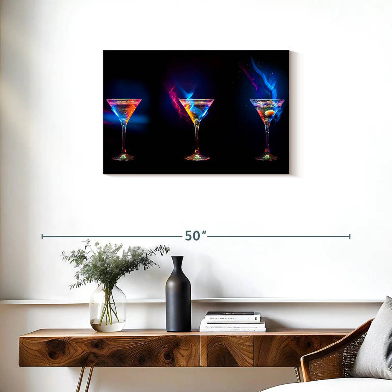 Yarlin flamboyant cocktails, H 20 po x l 30 po