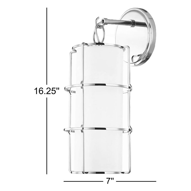 Sovereign 1 - Light Armed Sconce, Polished Nickel