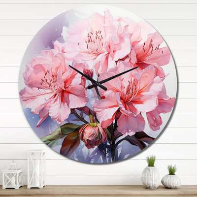 Horloge murale Rhododendron