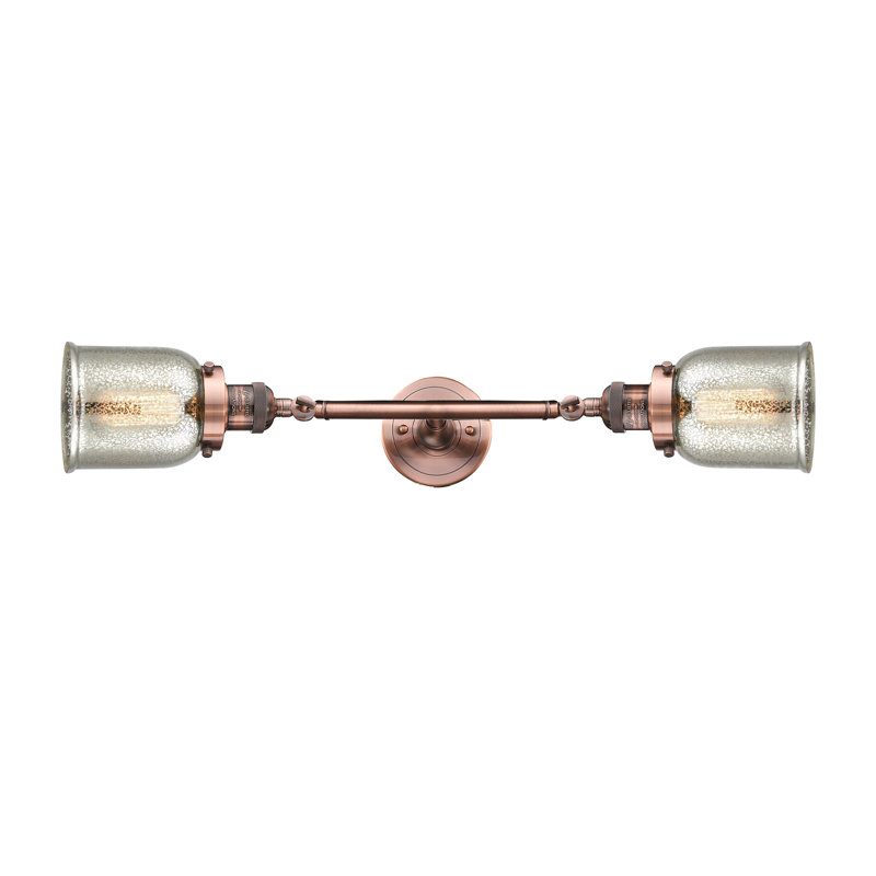 ClipperCove 2 - Light Dimmable Vanity Light, Silver Mercury, Antique Copper, Bulb Not Included