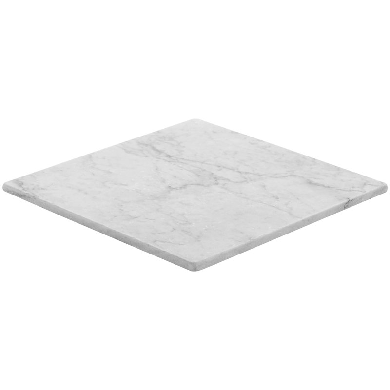Orné 12 po X 12 po Carreau de plancher et de mur en marbre roulé (10 pieds carrés / caisse), Blanc de Carrare