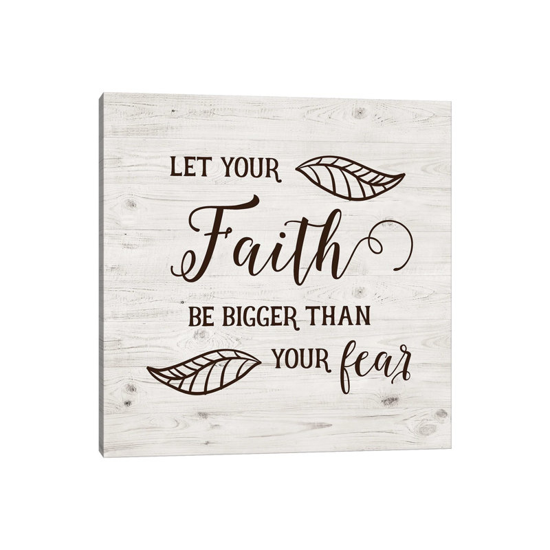 Bigger Than Fear by Amanda Murray - Wrapped Canvas Print, 30.48 cm H x 30.48 cm W