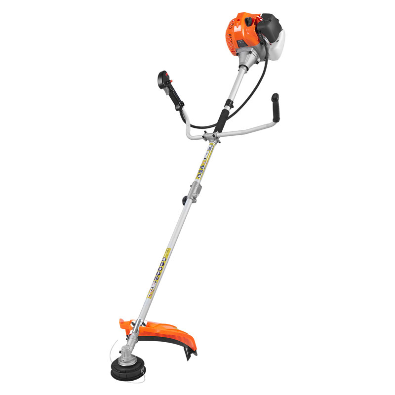 Taille-bordures sans fil, débroussailleuse à gaz à 2 temps de 43 cm3, coupe-herbe sans fil 17 po, coupe-bordures multifonctionnel avec bandoulière et lame 3T, désherbeur pour un nettoyage rapide de l'herbe