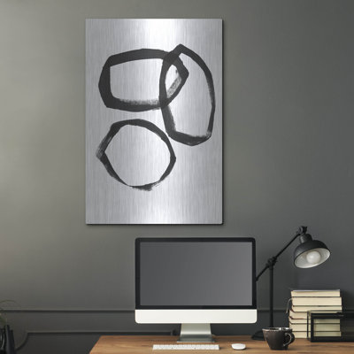 «Brushstroke Circles III» par Linda Woods