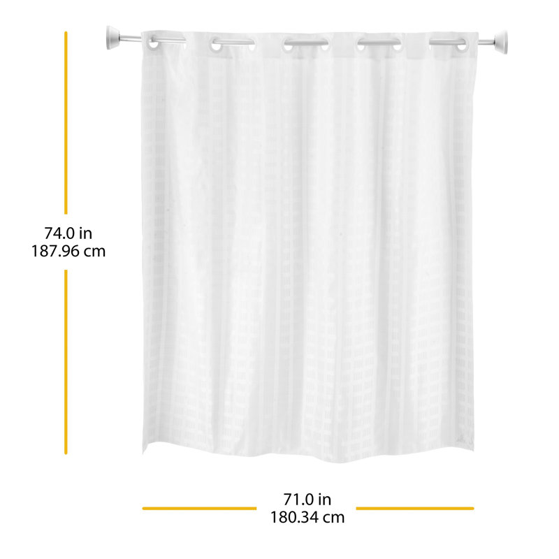 Rideau de douche Whitmer, L 71 po x L 74 po
