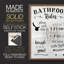 «Rules of the Bathroom», reproduction encadrée - bois massif-526676383-526676381