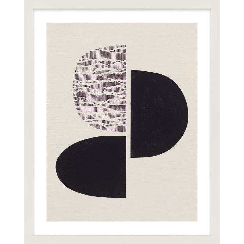 Peripheries 2 Painting by Lee Lessem, White Framed, 20" H x 16" W