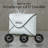 Envelope Mailbox, Off White With Black Tubing,
